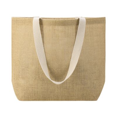 Сумка Jute джутовая с широким дном, натуральный-6