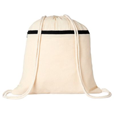 Рюкзак Oregon на молнии с кулиской, натуральный/черный-1