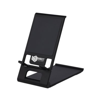 Тонкая алюминиевая подставка для телефона Rise, черный-7
