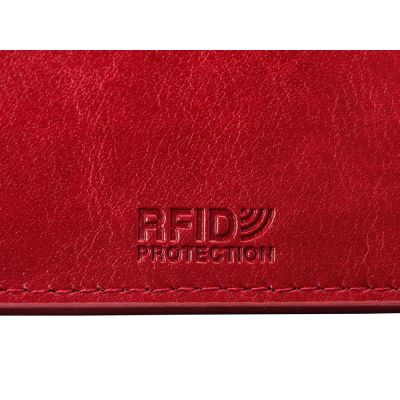 Картхолдер для 6 пластиковых карт с RFID-защитой Fabrizio, красный-6