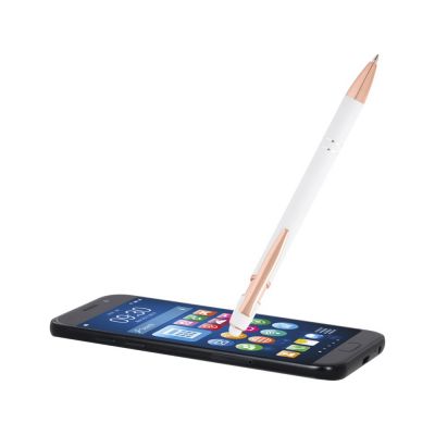 Nanna шариковая ручка с отделкой из розового золота - Белый (синие чернила)-4