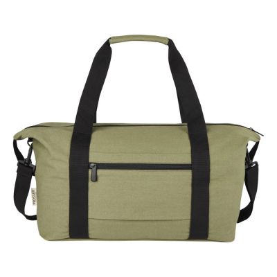 Спортивная сумка Joey из брезента, переработанного по стандарту GRS, объемом 25 л, оливковый-2