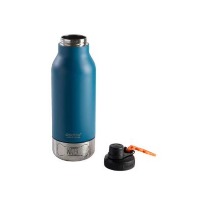 Вакуумный термос Buddy 3-в-1 со съемными мисками для питомцев, 1000 мл, синий-1