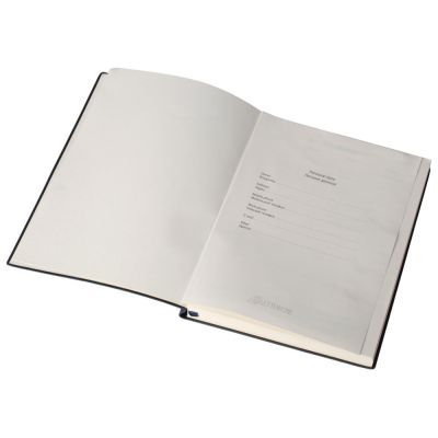 Бизнес блокнот Supreme с вставкой из софт-тача, гибкая обложка, 128 листов, синий-5