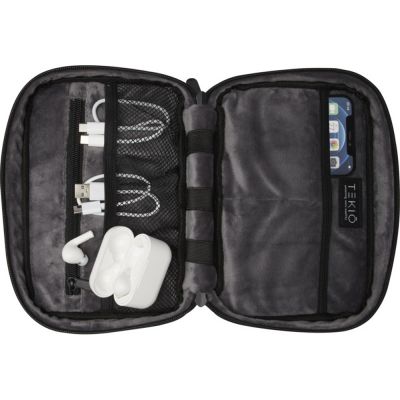 Сумка-органайзер Rise из материалов, переработанных согласно стандарту GRS - сплошной черный-4