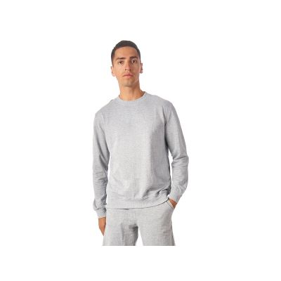 Свитшот Warsaw 220гр, унисекс, серый меланж-1