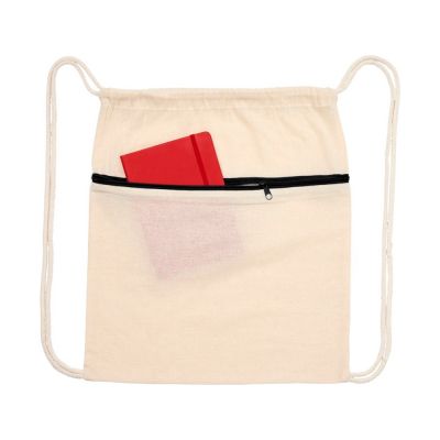 Рюкзак Oregon на молнии с кулиской, натуральный/черный-4