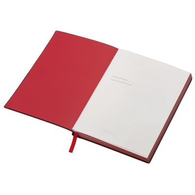 Бизнес-блокнот C1 софт-тач, гибкая обложка, 128 листов, красный-2