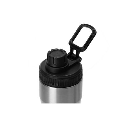 Бутылка для воды Supply Waterline, нерж сталь, 850 мл, серебристый/черный-1