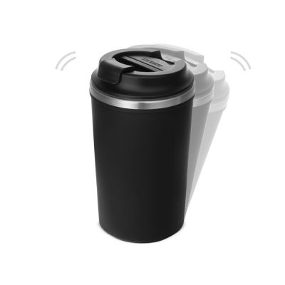 Герметичная термокружка на присоске Kick, 350 мл, черный-0