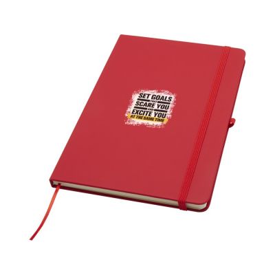 Блокнот Spectrum Plus формата A5 в твердой обложке - Красный-5