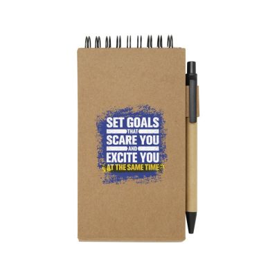 Flipper липкий блокнот с шариковой ручкой - Натуральный-4