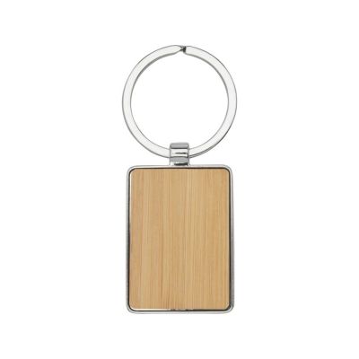 Прямоугольный брелок Neta из бамбука, дерево-1