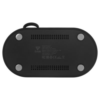 Складная зарядная станция с беспроводной зарядкой Flashport, 15 Вт, черный-10