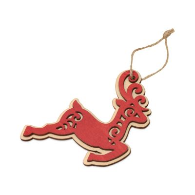 Подвеска деревянная Рождественский олень-0