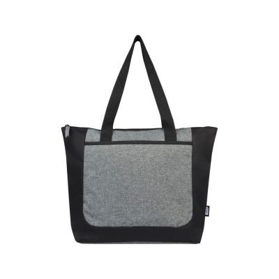 Двухцветная эко-сумка Reclaim на молнии объемом 15 л, изготовленная из переработанных материалов по стандарту GRS, серый яркий-1