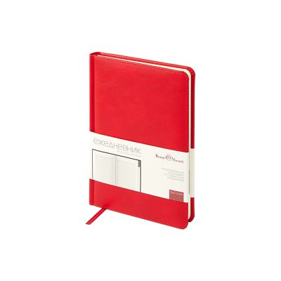 Ежедневник недатированный с индексами А5 Prime, красный-0