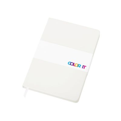 Бизнес-блокнот C2 софт-тач, твердая обложка, 128 листов, белый-5