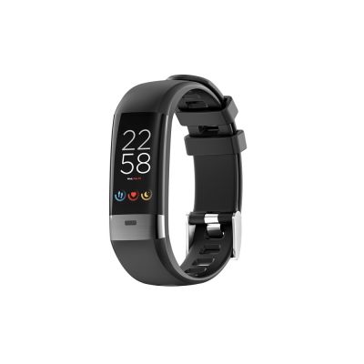 Фитнес-браслет с виртуальным тренером и измерением ЭКГ Canyon Smart Coach SB-75, IP67, черный-0