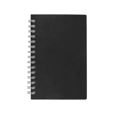 Блокнот на мягкой спирали А6 Sahara, 60 листов 70 гр/м2, черный-2
