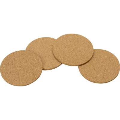 Набор костеров Bali из пробки в хлопковом мешке, 4 шт-1