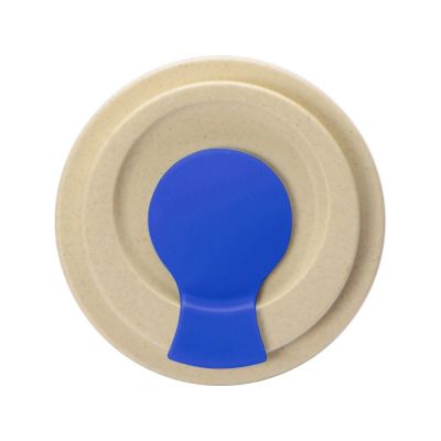 Стакан из пшеничного волокна Flava, бежевый/синий (без манжеты)-4