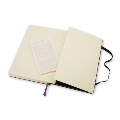 Записная книжка Moleskine Classic (нелинованный) в твердой обложке, Large (13х21см), черный-3