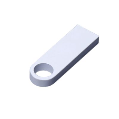 USB 3.0-флешка на 64 Гб с мини чипом и круглым отверстием, белый-0