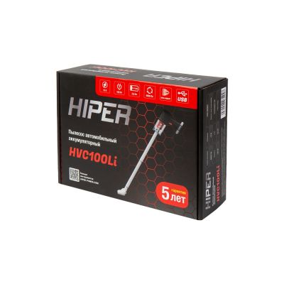Пылесос автомобильный HIPER HVC100Li аккумуляторный-13