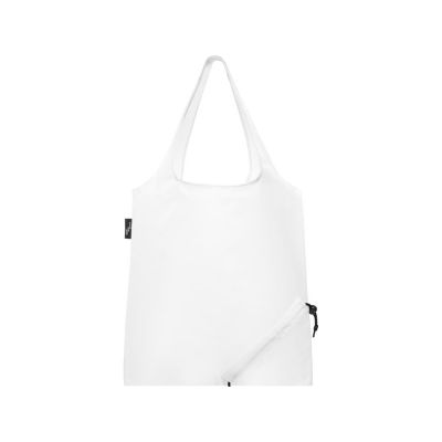 Складная эко-сумка Sabia из вторичного ПЭТ, белый-2