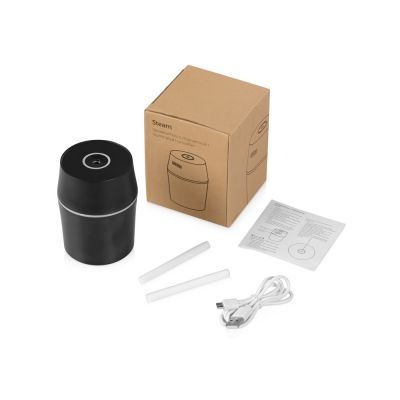 USB Увлажнитель воздуха с подсветкой Steam, черный-5