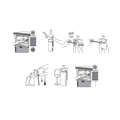 Охладитель для бутылки вина Keep cooled из ПВХ в виде мешочка, черный-3