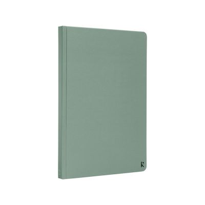 Блокнот в твердом переплете Karst формата A5, зеленый яркий-3