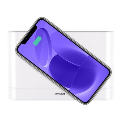 Часы с беспроводным зарядным устройством Rombica Timebox 1, белый-5