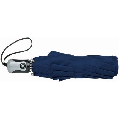 Зонт Alex трехсекционный автоматический 21,5, темно-синий/серебристый (Р)-2