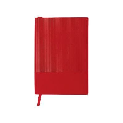 Набор блокнот в гибкой обложке А5 и металлическая шариковая ручка Nabokov, красный-3