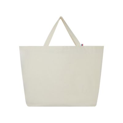 Переработанная эко-сумка Cannes плотностью 200 г/м2 вторичной переработки - Натуральный-1