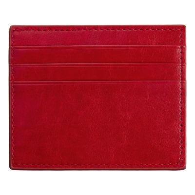 Картхолдер для 6 пластиковых карт с RFID-защитой Fabrizio, красный-5