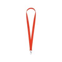 Ланъярд из RPET с карабином, красный