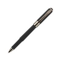 Ручка пластиковая шариковая Monaco, 0,5мм, синие чернила, черный/вороненая сталь