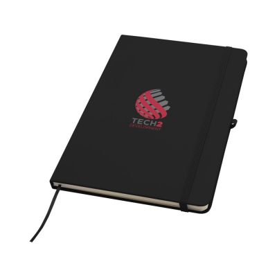 Блокнот Spectrum Plus формата A5 в твердой обложке - сплошной черный-5