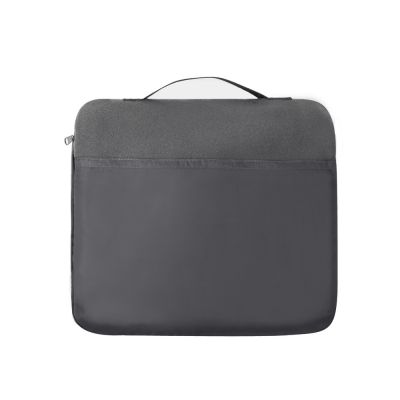 Плед для путешествий Flight в чехле с ручкой и карманом, серый-3