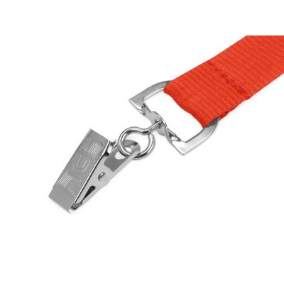 Ланьярд с клипом, красный-1