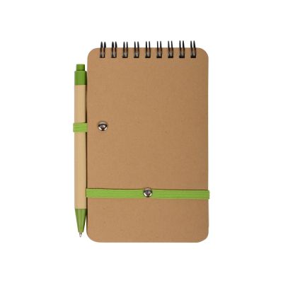 Набор канцелярский с блокнотом и ручкой Masai, 70 л. нелинованных, зеленое яблоко-5