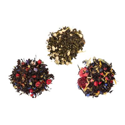 Набор подарочный с тремя видами чая Bouquet (два черных чая, зеленый чай)-6