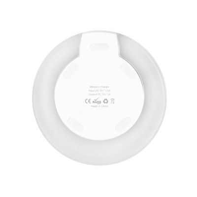Беспроводная зарядка Pod со светодиодной подсветкой, белый-5