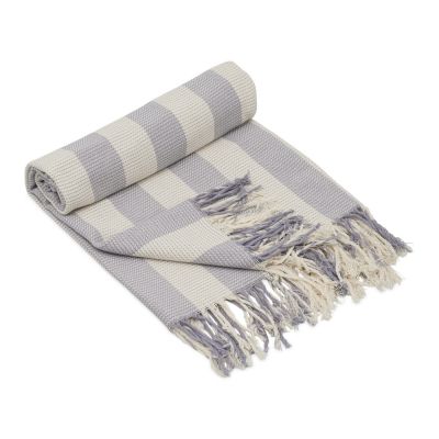 Подарочный набор c пледом, термосом, свечой и миндалем, черный-8