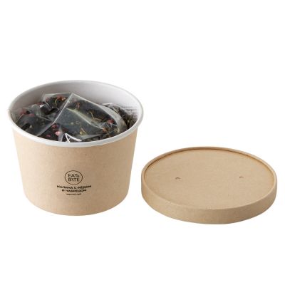 Чай черный Малина с медом и чабрецом в картонном стаканчике, 50 гр.-2