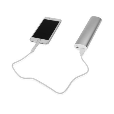 Портативное зарядное устройство Спайк, 8000 mAh, серебристый-2