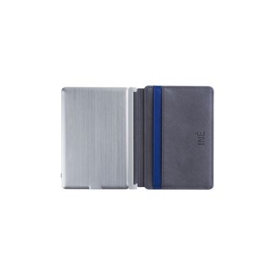 Портмоне с зарядным устройством INE, 3000 mAh, серый-0
